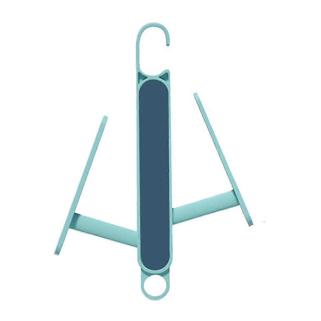 Window Hanger Indoor Outdoor Bathroom Magic Shoe Storage Rack Double Hooks Convenient Shoes-plastic Holders for Fixing  Green Color