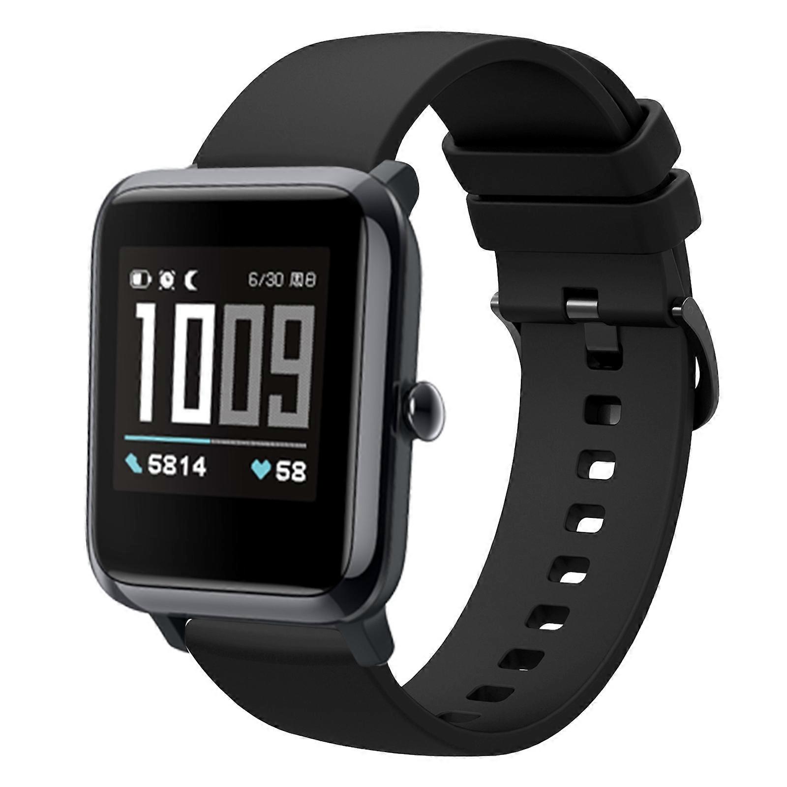 For Amazfit BIP 20mm Solid Color Soft Silicone Watch Band