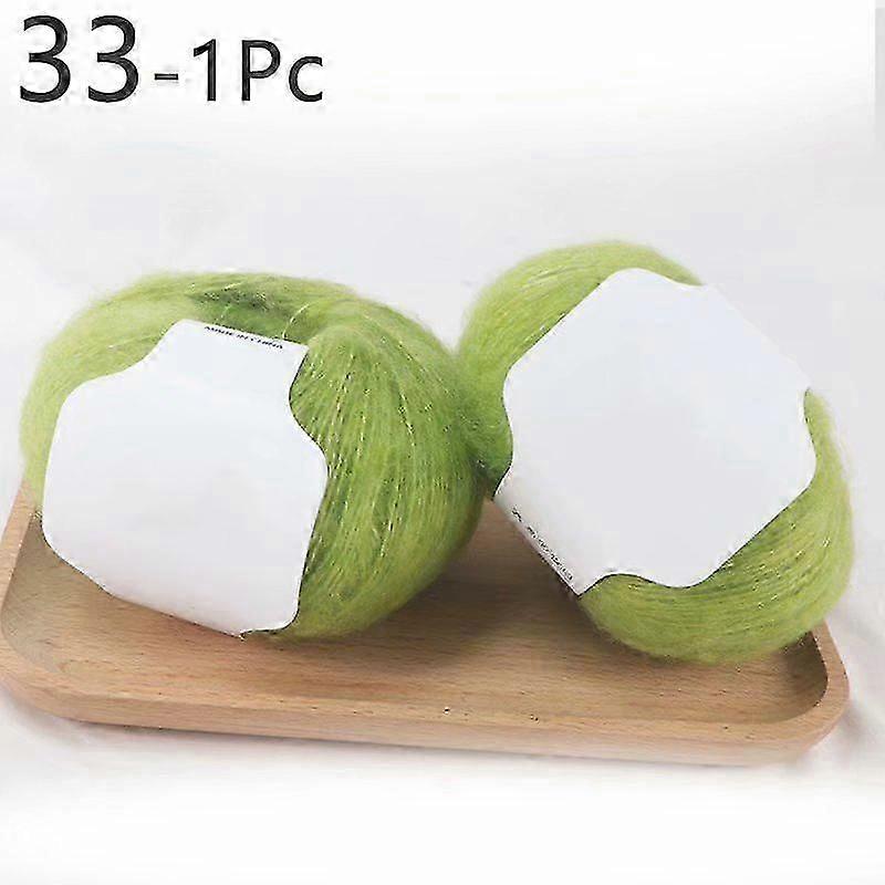 25g/ball רך mohair סריגה חוט צמר DIY סרוג ביד חוט סריגה חוט סוודר חוט ידידותי לעור חוט כובע סריגה לילדים