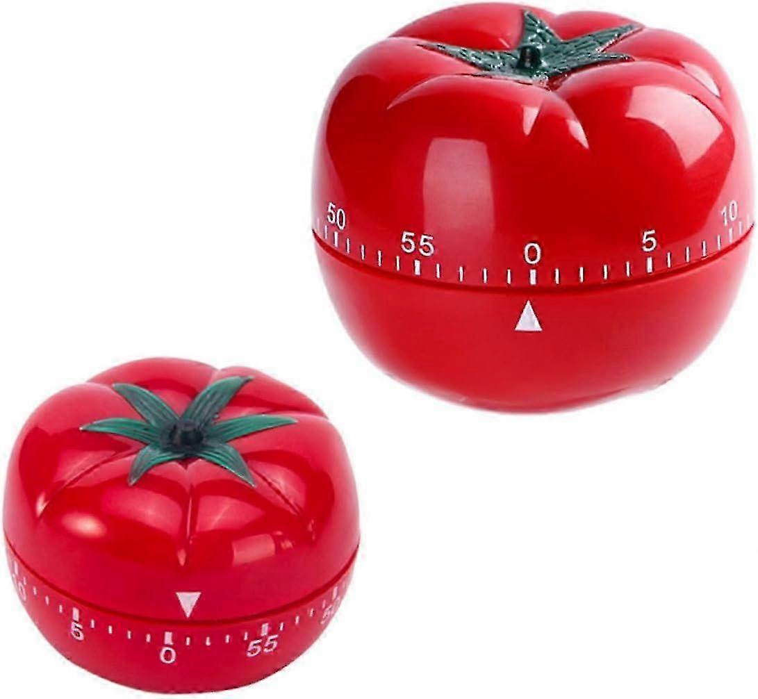SHOWERORO 2pcs Tomato Timer Timer Mechanical Timer Digital Timers Mechanic Tool Study Timer Professional Kitchen Timer Cartoon Kitchen Timer Lovely Co