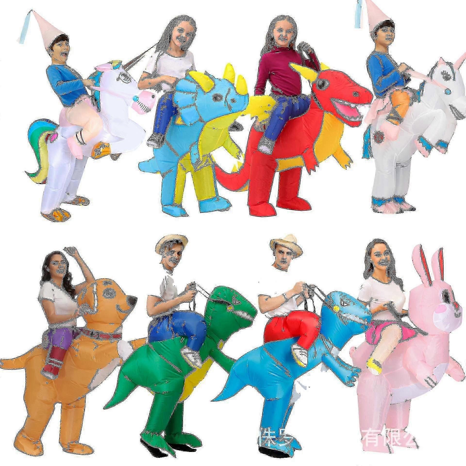 Adult/kids 3d Dinosaur Inflatable Costume Festival Party Animal Shape/role Play Costume