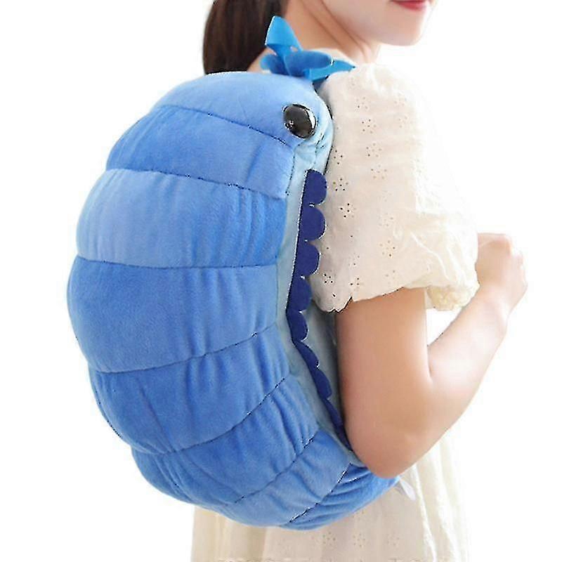 Stuffed Animal Backpack Creative Caterpillar Plush Novelty Backpack Lightweight Zippered Bag With Adjustable Strap