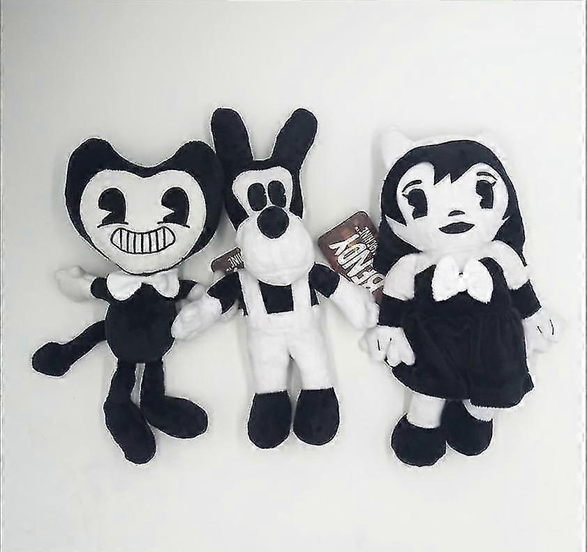 12"bendy And The Ink Machine Plush Doll Boris Soft Stuffed Toy Figures