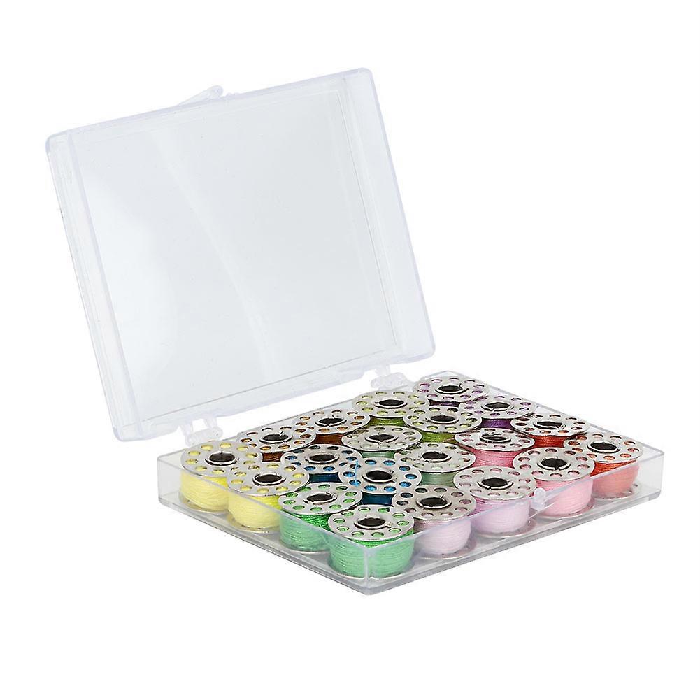 Sewing Machine Bobbins and Thread Storage Boxes for Standard Domestic Sewing Machines, 20 Count, Durable Plastic