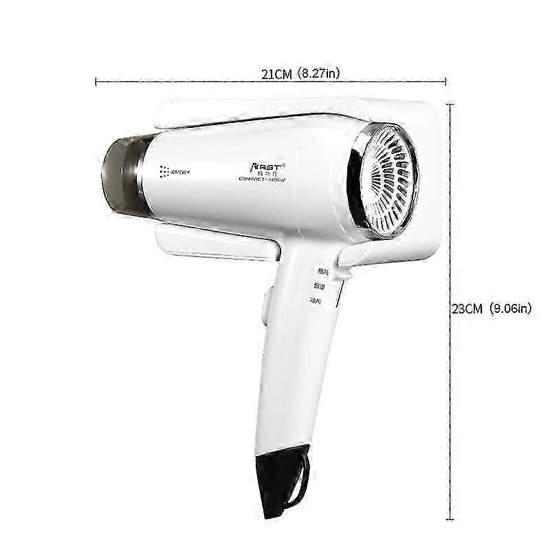 Profesyonel Otel Saç Kurutma Makinesi Duvara Monte Negatif İyon Saç Kurutma Makinesi Tutucu Tabanı ile Ev Banyosu İçin 3 Vites Ayarı