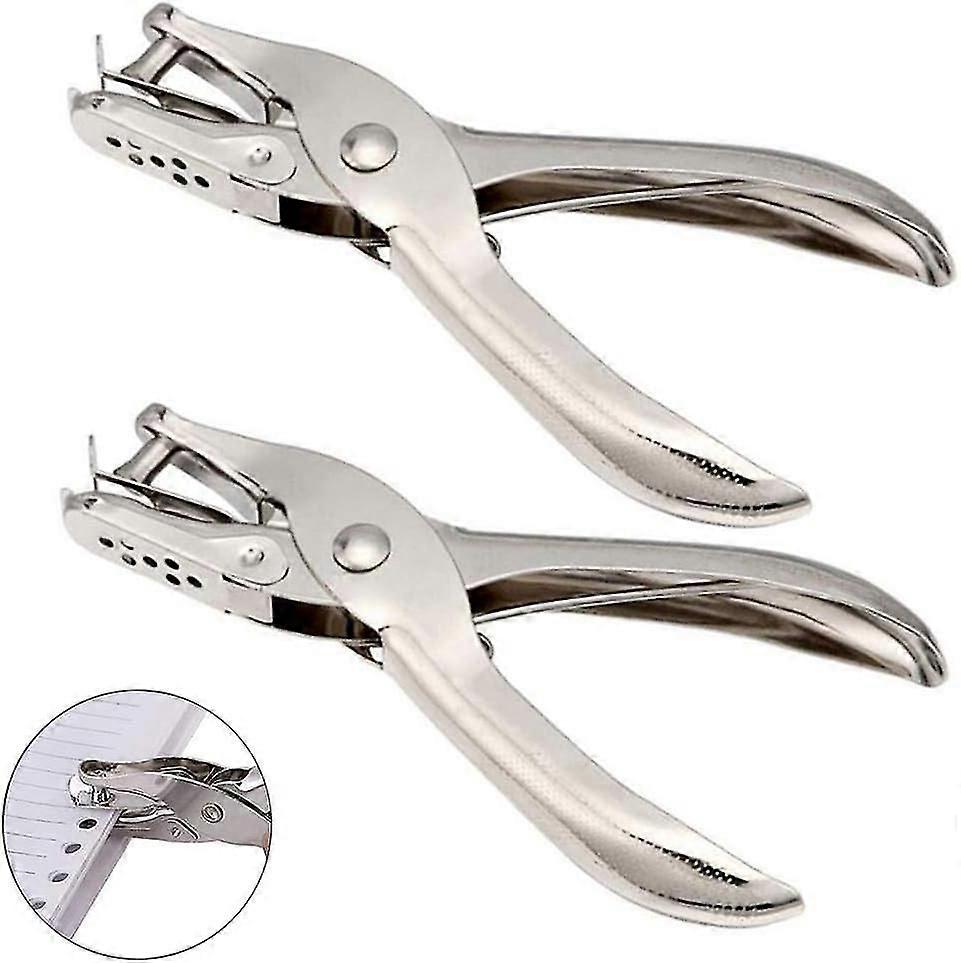 جولة ورقة المثقاب ثقب واحد لكمة قواطع المعادن جولة ورقة لكمة ذو طيات ، 2 قطعة