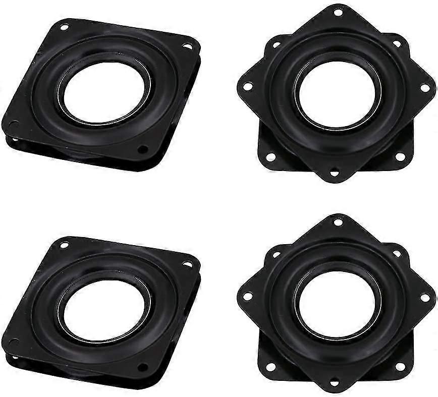 4 Pcs Square Rotating Swivel Plate,lazy Susan Turntable Bearing With Steel Ball