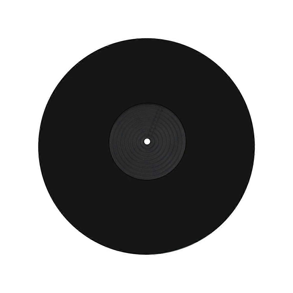 レコードマット ビニールレコードプレーヤー用 ターンテーブルプラッターマット ブラック