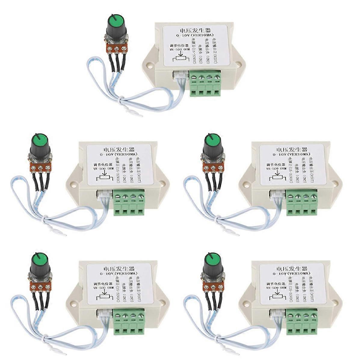 5X DC Voltage Generator Module 0-10V 10MA Adjustable Analog Voltage Signal Generator Used for PLC M