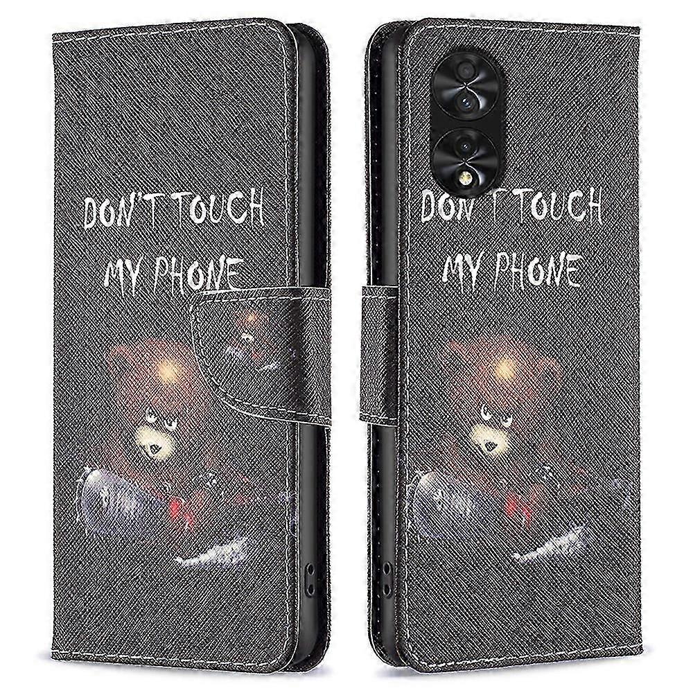 For Tcl 40 Nxtpaper Case Wallet Stand Pattern Printing Pu Leather Flip Cover