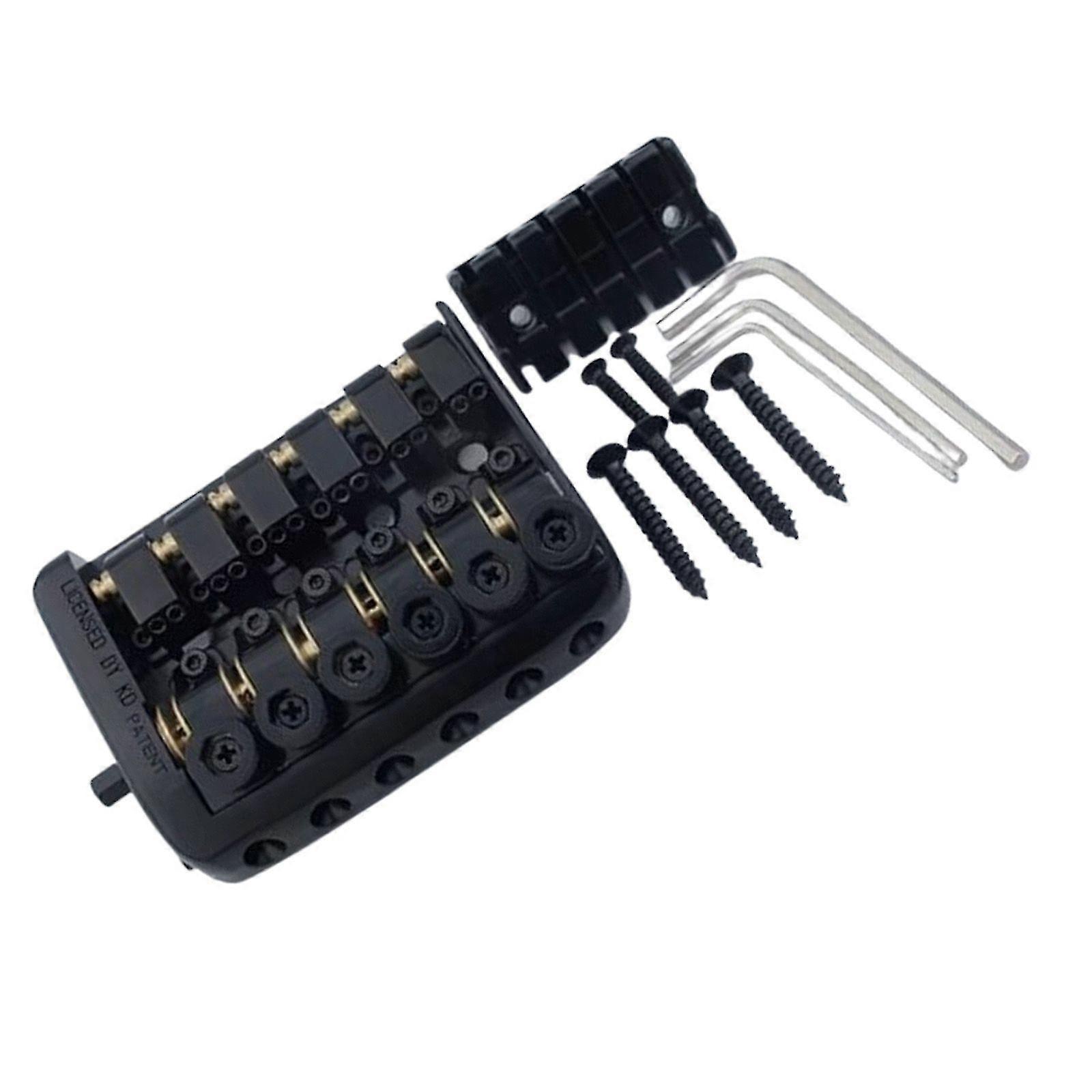 6String Saddle Headless Guitar Bridge Tailpiece With Worm Involved String Device SZRH A-F