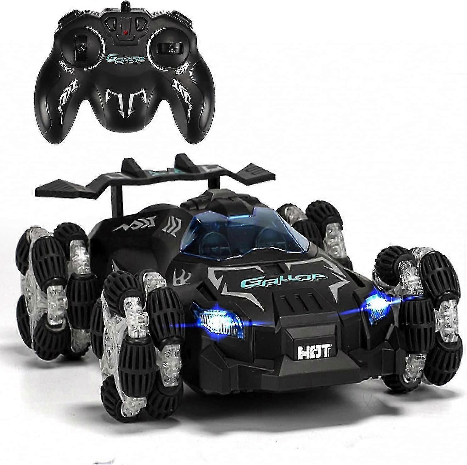 Remote Control Car For Kids,2.4ghz With Led Light,360 With Rechargeable Battery,4wd High Speed 20km/h