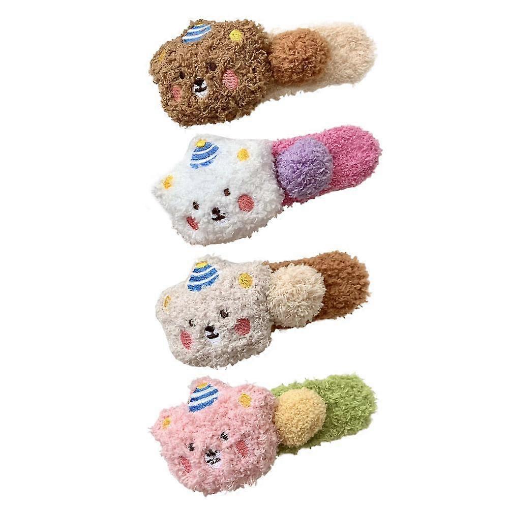 ぬいぐるみプディングベア女性用ラージダックビルヘアピン
