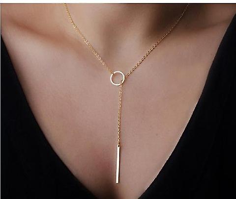 Stunning Round Lasso Necklace [gold]