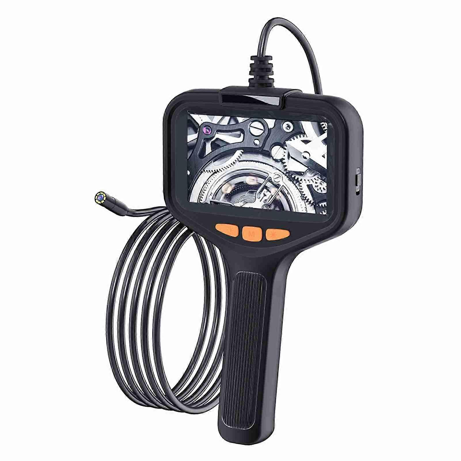 Endoscope Camera with Light, HD 1080P Borescope with 4.3'' Screen 8 Adjustable LED Lights, Inspection Camera with 16.4ft Cord