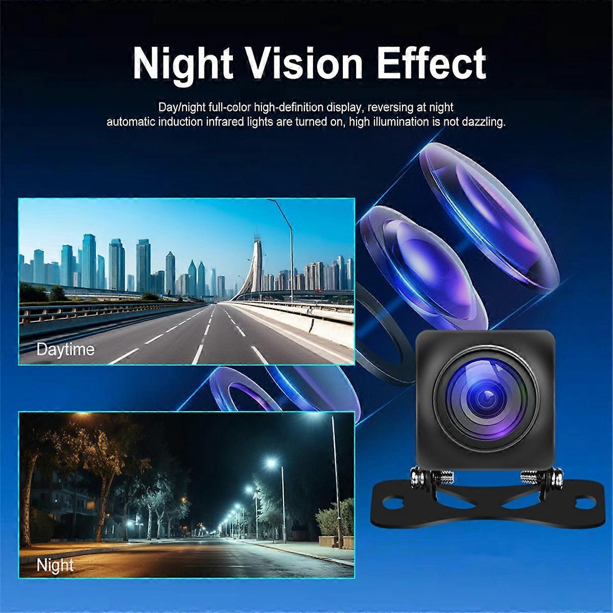 Wireless Carplay Android Auto Screen for Car, 8in Portable Car Radio with Rear Camera, Support Blue