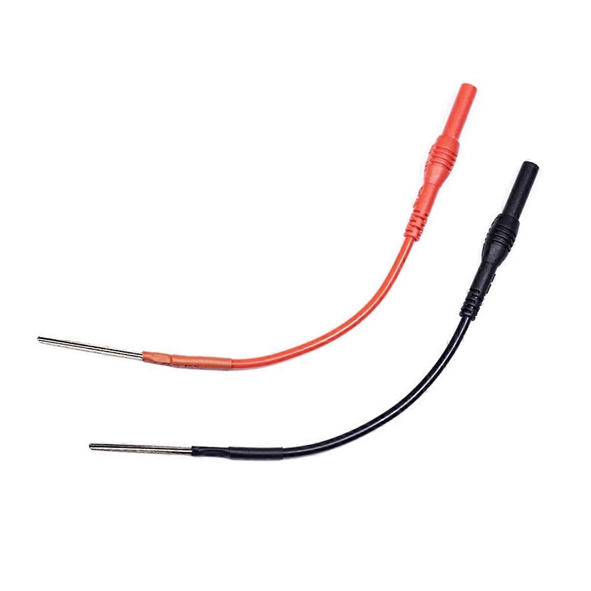 2Pcs 4mm Female Adapter Cable Pin Plug Terminal Wire Multimeter Hook Banana Plug Test Leads Silicon