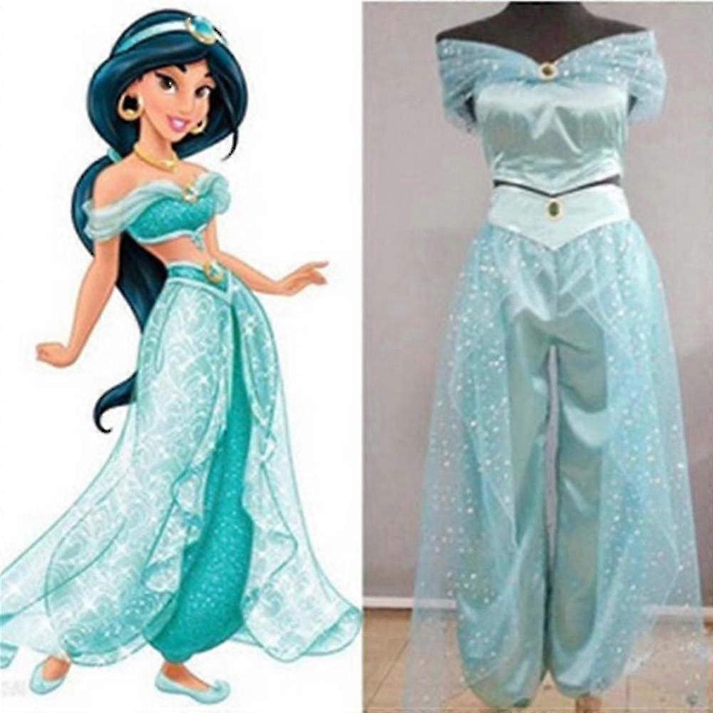 Aladyn Jasmine Princess Kostium Ubieranki Karnawał Halloween Rekwizyty Dorośli Stroje A V