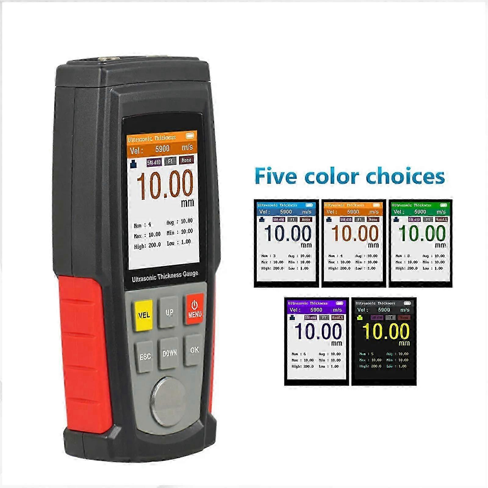 GM100 Ultrasonic Thickness Gauge Testing Digital Thickness Gauge Tester Measuring Instrument