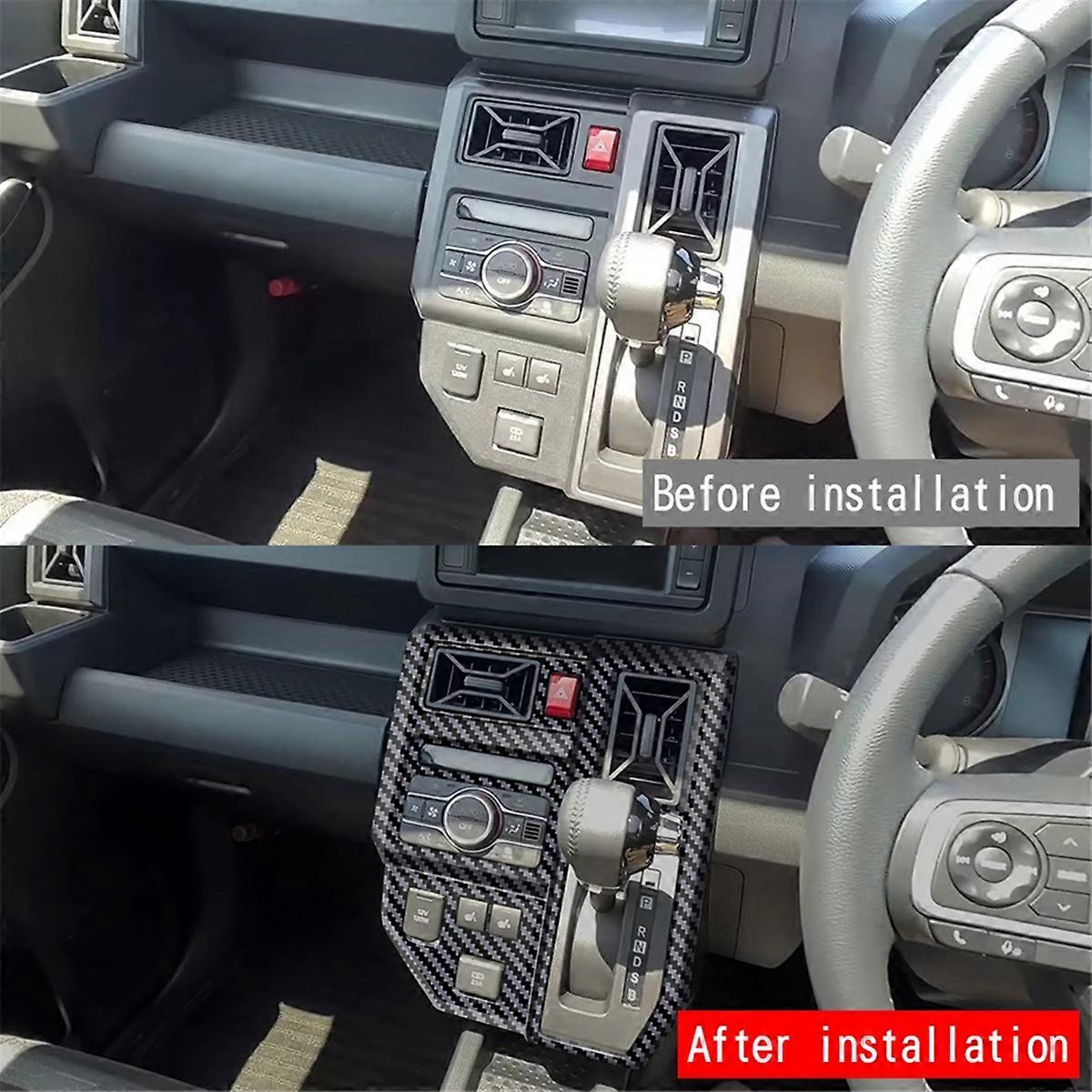 Bil Gear Shift Frame Gear Shift Panel Trim til 2024 RHD Bil Interiør Tilbehør