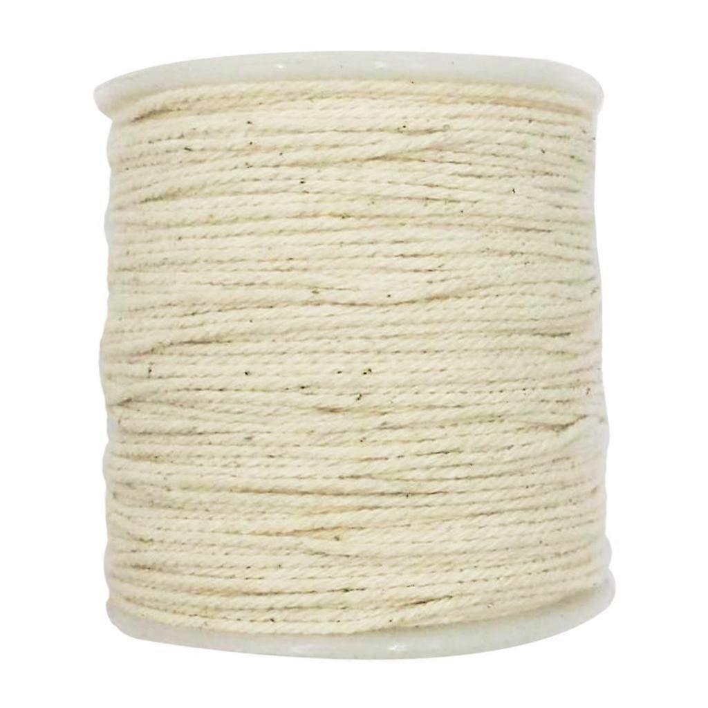 100 Meter Natural Cotton Twisted Cord Rope Sash Craft Macrame Artisan String