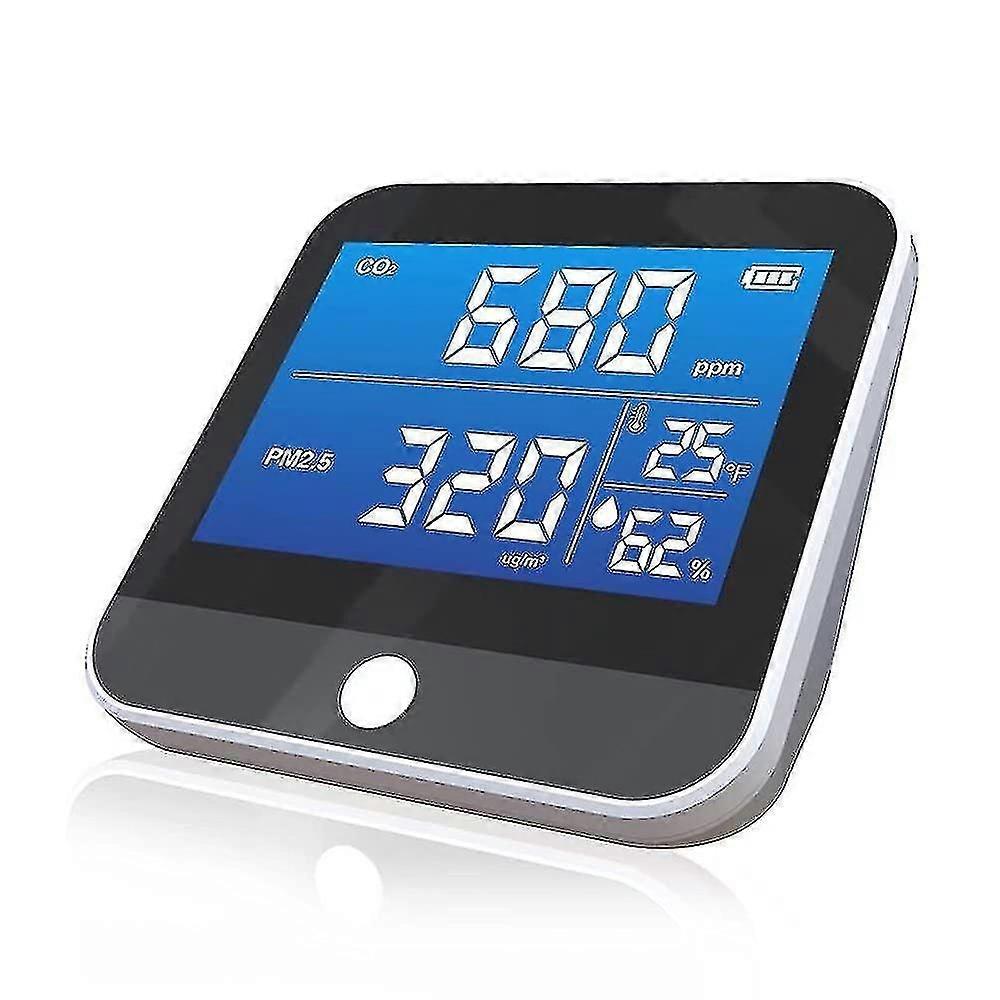 Co2 Detector, Indoor Air Quality Co2 Monitor Carbon Dioxide Monitor Ndir Sensor 400-5000 Ppm, Usb Re