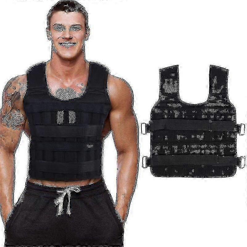 Adjustable 30kg Exercise Weight Vest For Boxing, Running, And Weight Training -CN-NEW