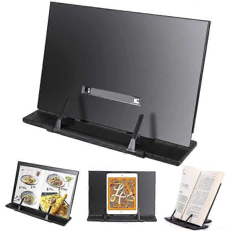 Lebanghui Book Stand Adjustable Reading Stand Metal Book Stand Cookbook Holder Black Metal