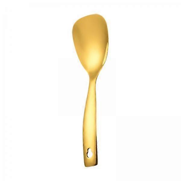 2xFlat Bottom Serving Spoon Tableware Stainless Steel for Cake Home Restaurant