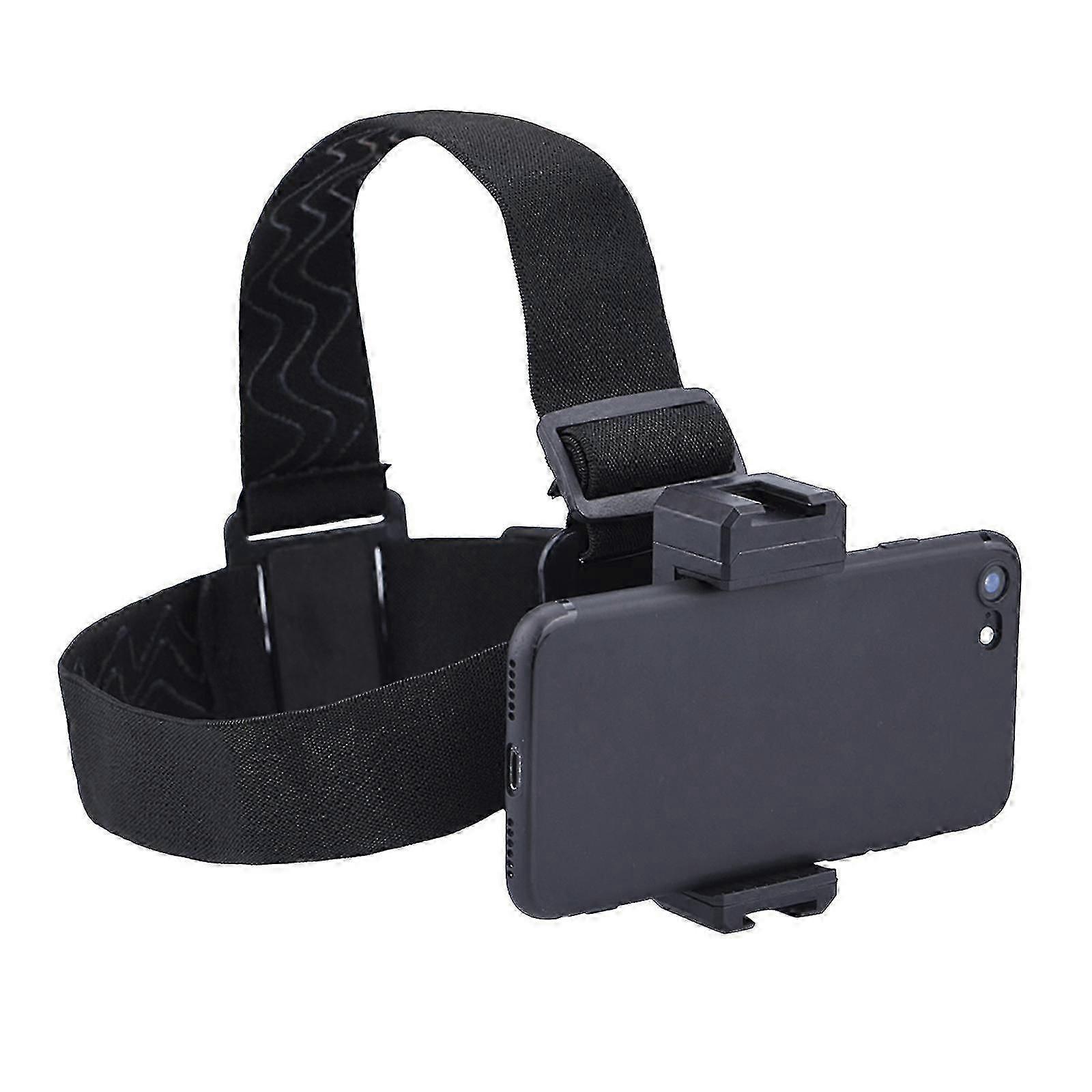 Universal Phone Holder Abs Head Strap Mount Headband With Mobile KB