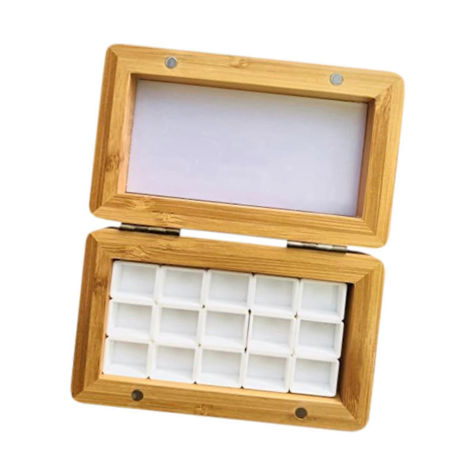 Watercolor Paint Box, Empty Palette Case,15 Grids Paint Palette,Art Supplies