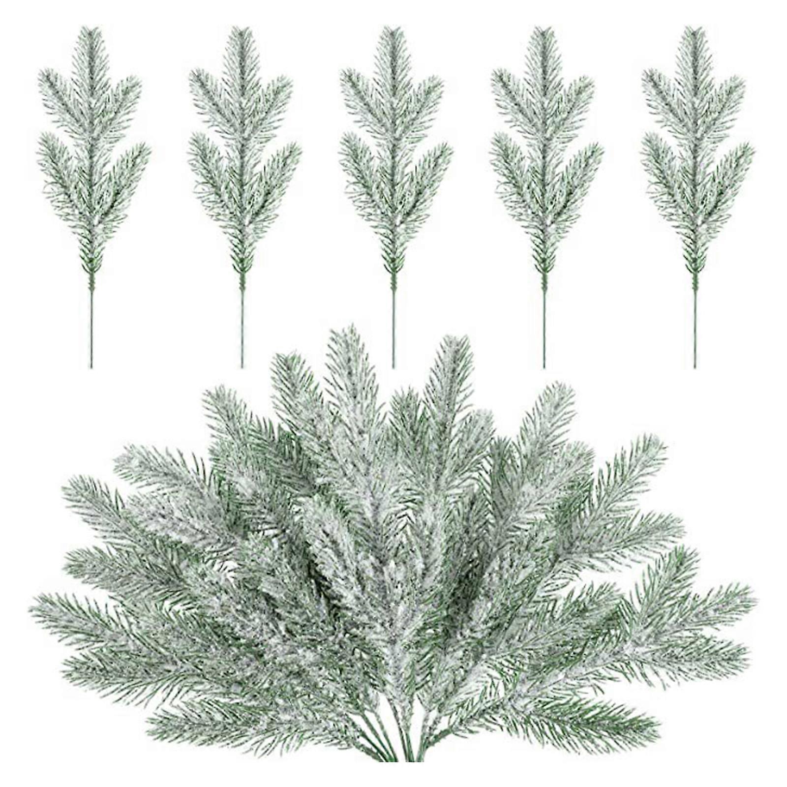 Artificial Pine Branches Set of 5 Tree Branch Props Ornament Accessory for DIY Garland Window Wall Door Decor