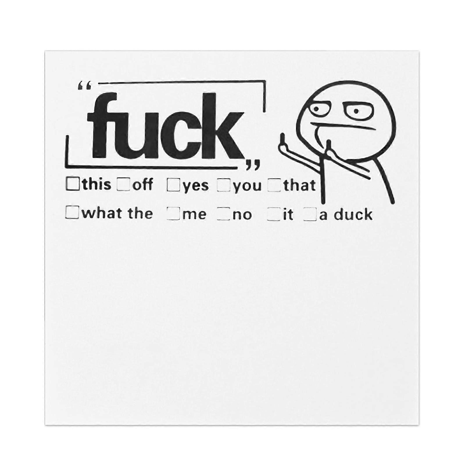 Funny Sticky Notes Humorous Adhesive Note Pads for Office School Home Novelty Memo Pads with Sayings Funny Notepads