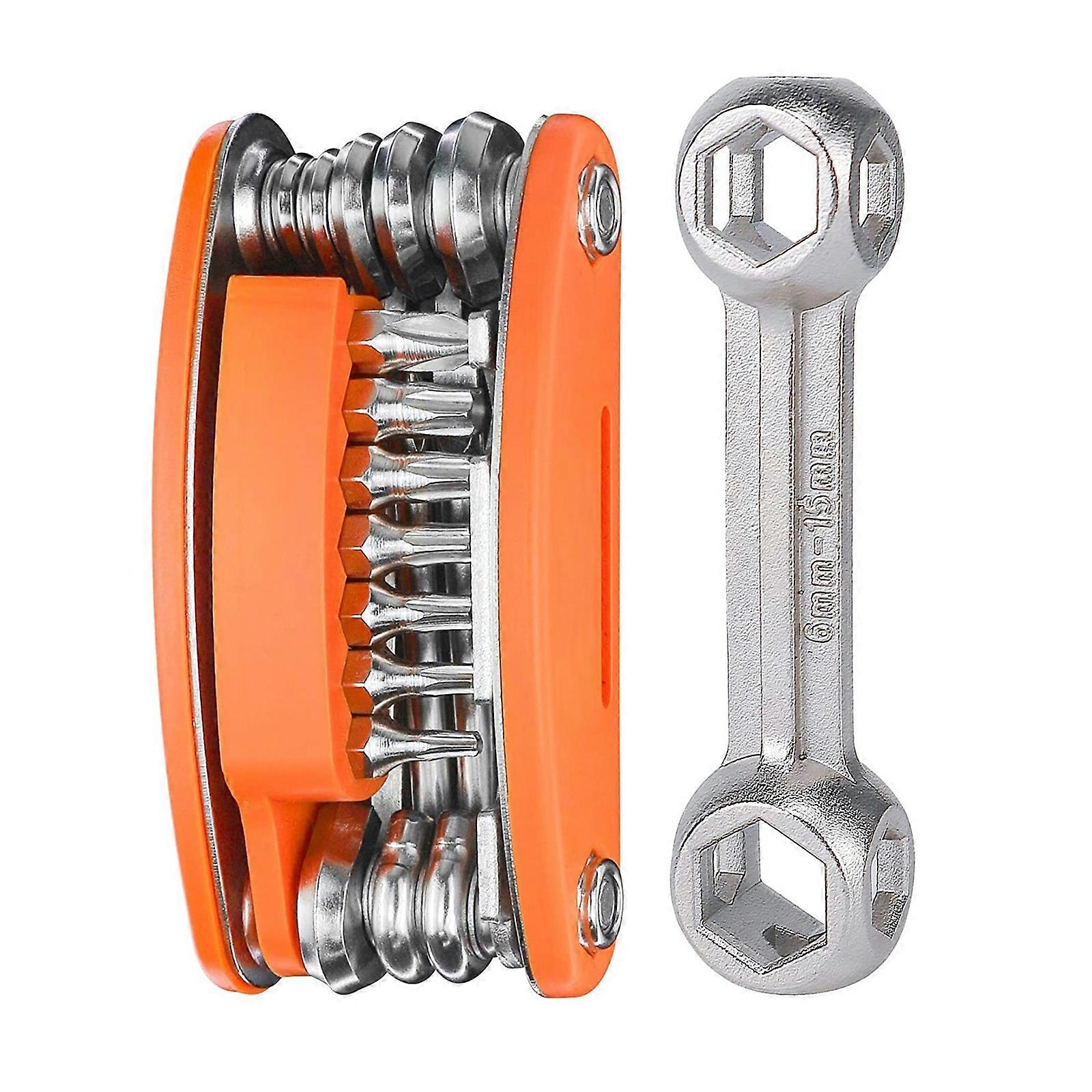 Multi-Function 20 In 1 Bicycle Repair Multi Tool Kit Cycling Maintenance Hex Spoke Cycling Screwdriver Tool Practical