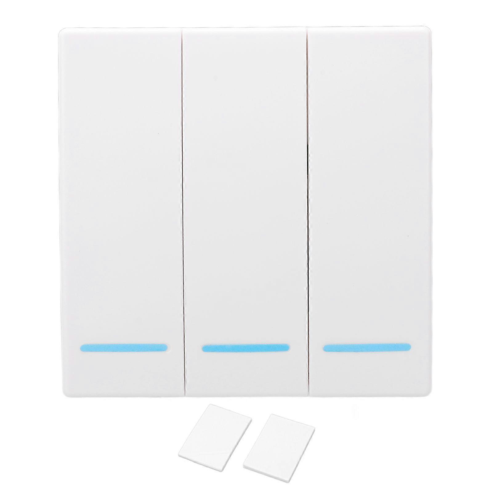 Wireless Light Switch Smart Remote Control Switch Wall Switch 433MHz for Home Office 1 Gang