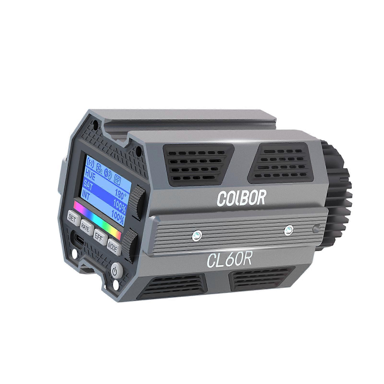Portable RGB Video Light 60W COB Photography Light 2700K-6500K Dimmable CRI ≥97 with LCD Screen