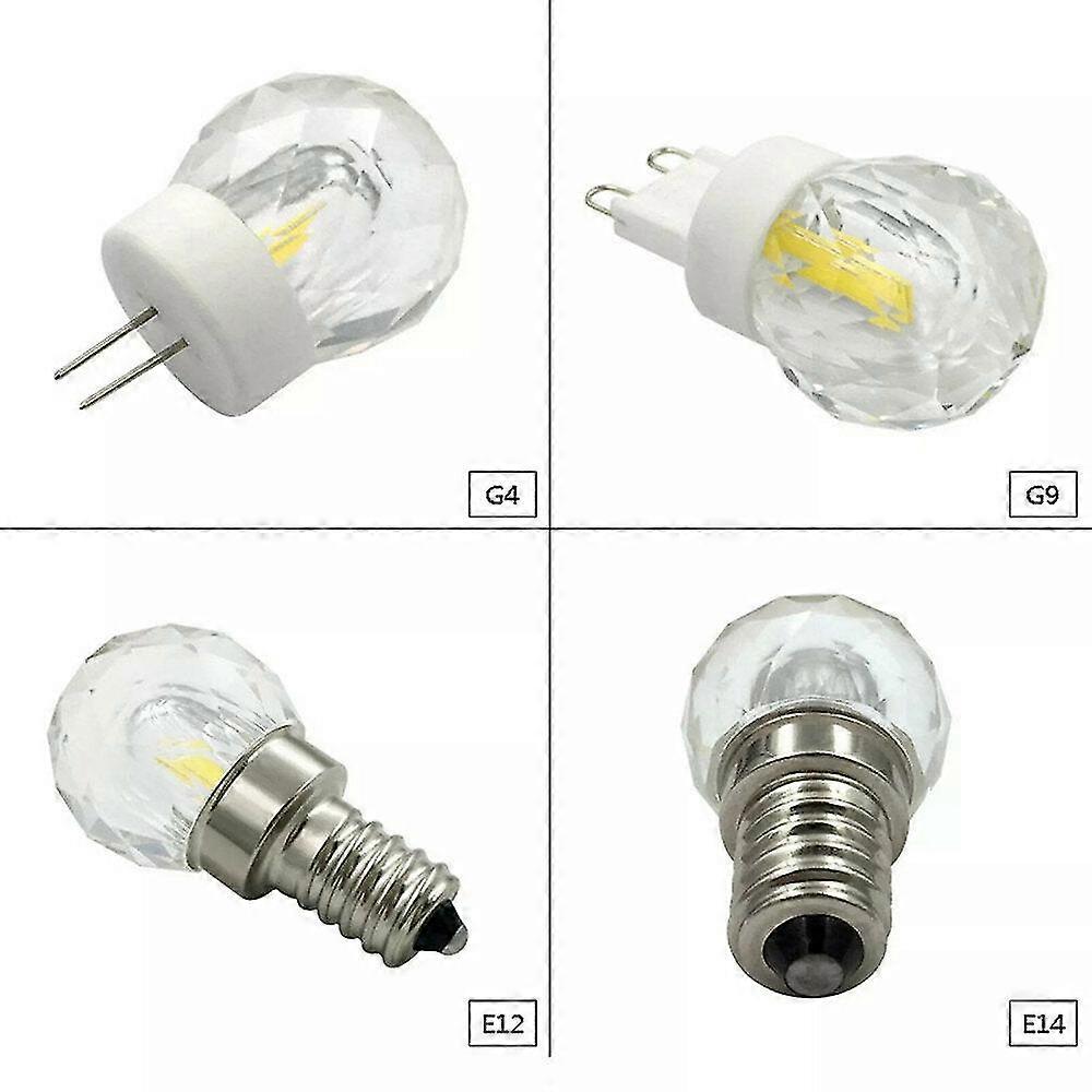 Dimmable 3w Crystal Chandelier Bulb Suitable for LED Pendant Lights, Glass Lamp Drop Light AC110V/220V