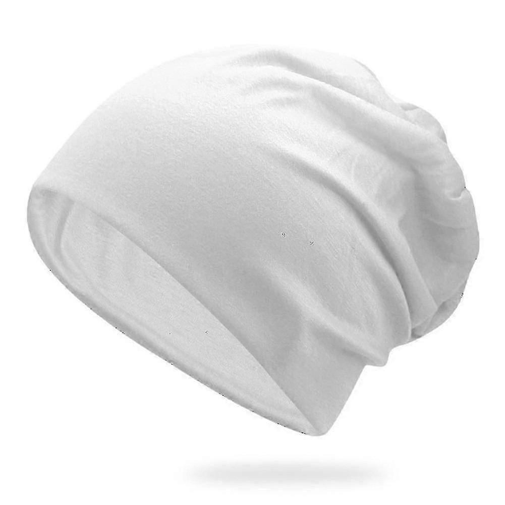 Bonnet ample extensible élégant pour femmes et hommes - Blanc