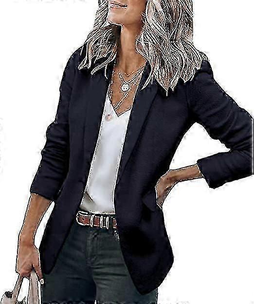 Womens Casual Blazers Open Front Long Sleeve Work Office Jackets Blazer