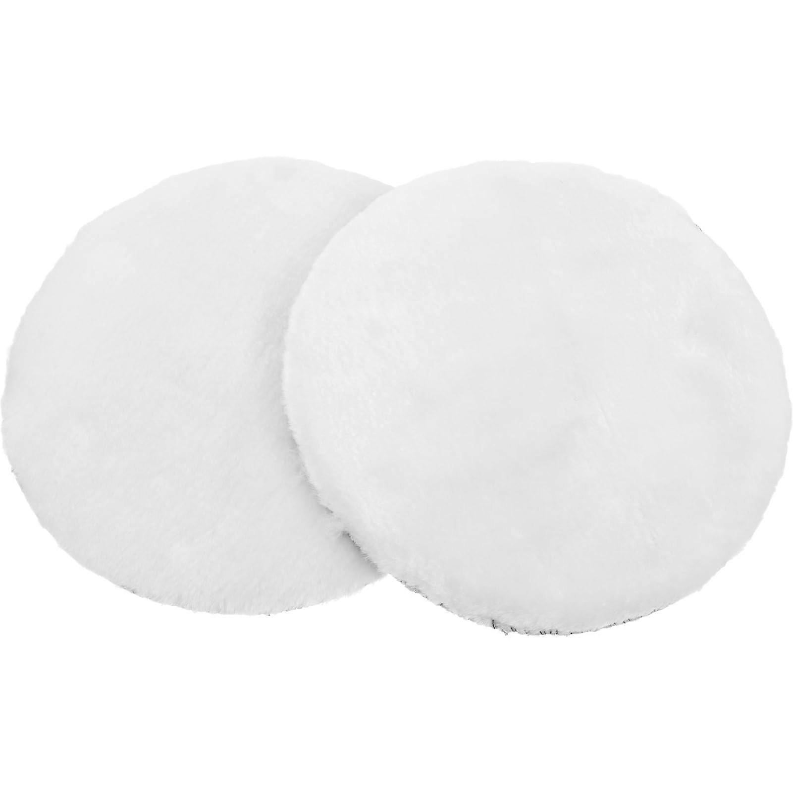 Wool Polishing Discs Pack of 2, Self-Adhesive Wool Felt Polishing Pads for Vehicle, Wood and Stone, Angle Grinder