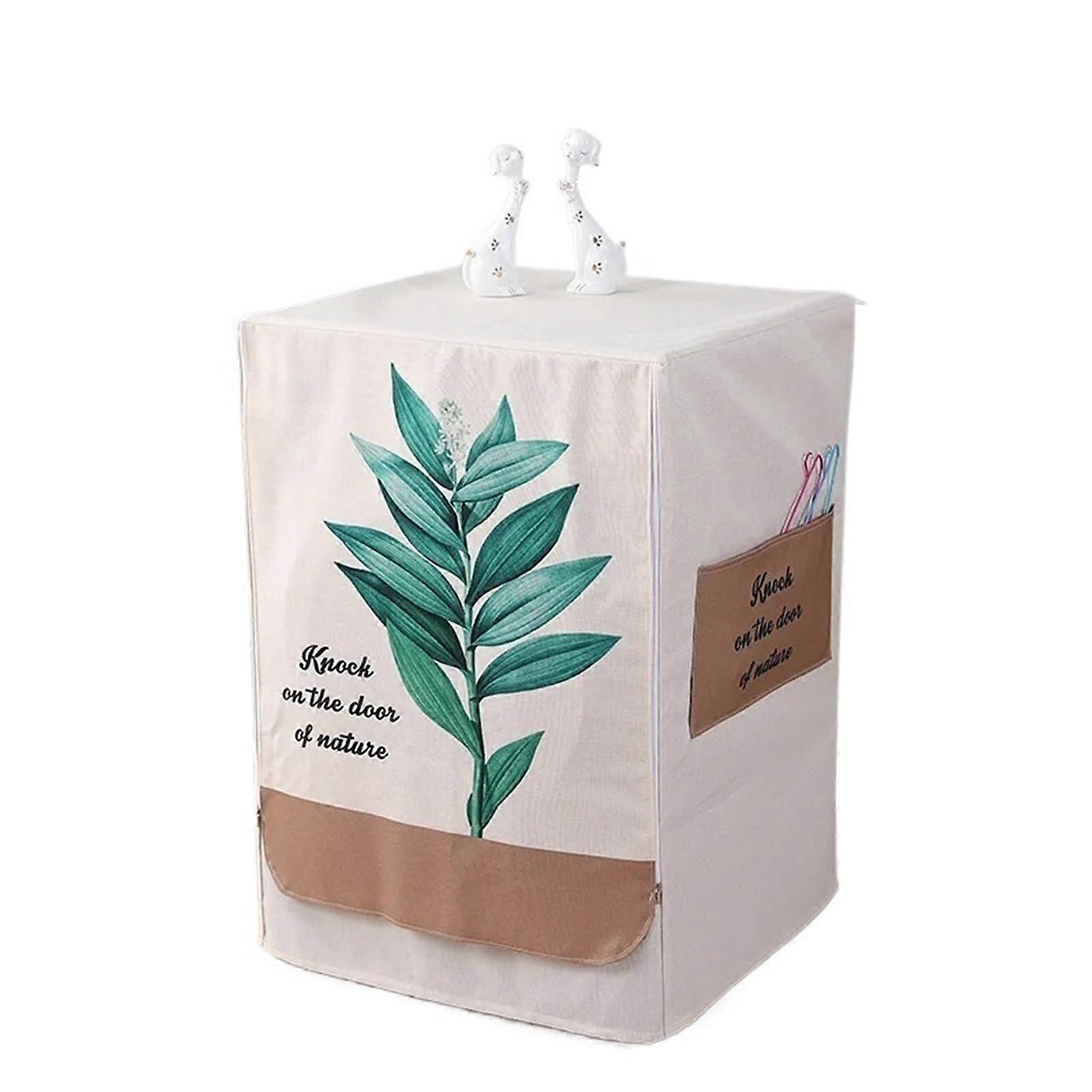 Washing Machine Cover Universal, Waterproof Front-Loading Cover, 60x60x85 cm, Beige B, With Filter, Insulating Lining