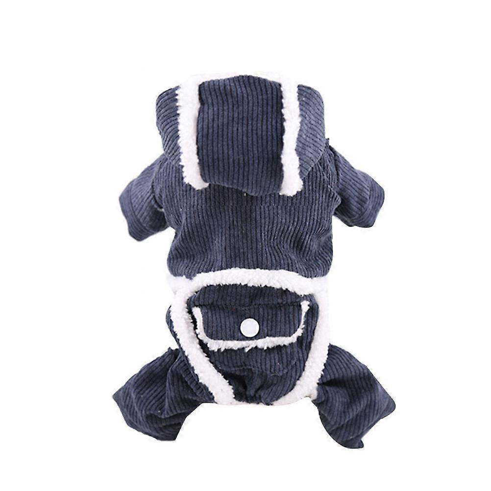 Double Layer Corduroy Dog Coat Warm Thick for Dachshund Small Size