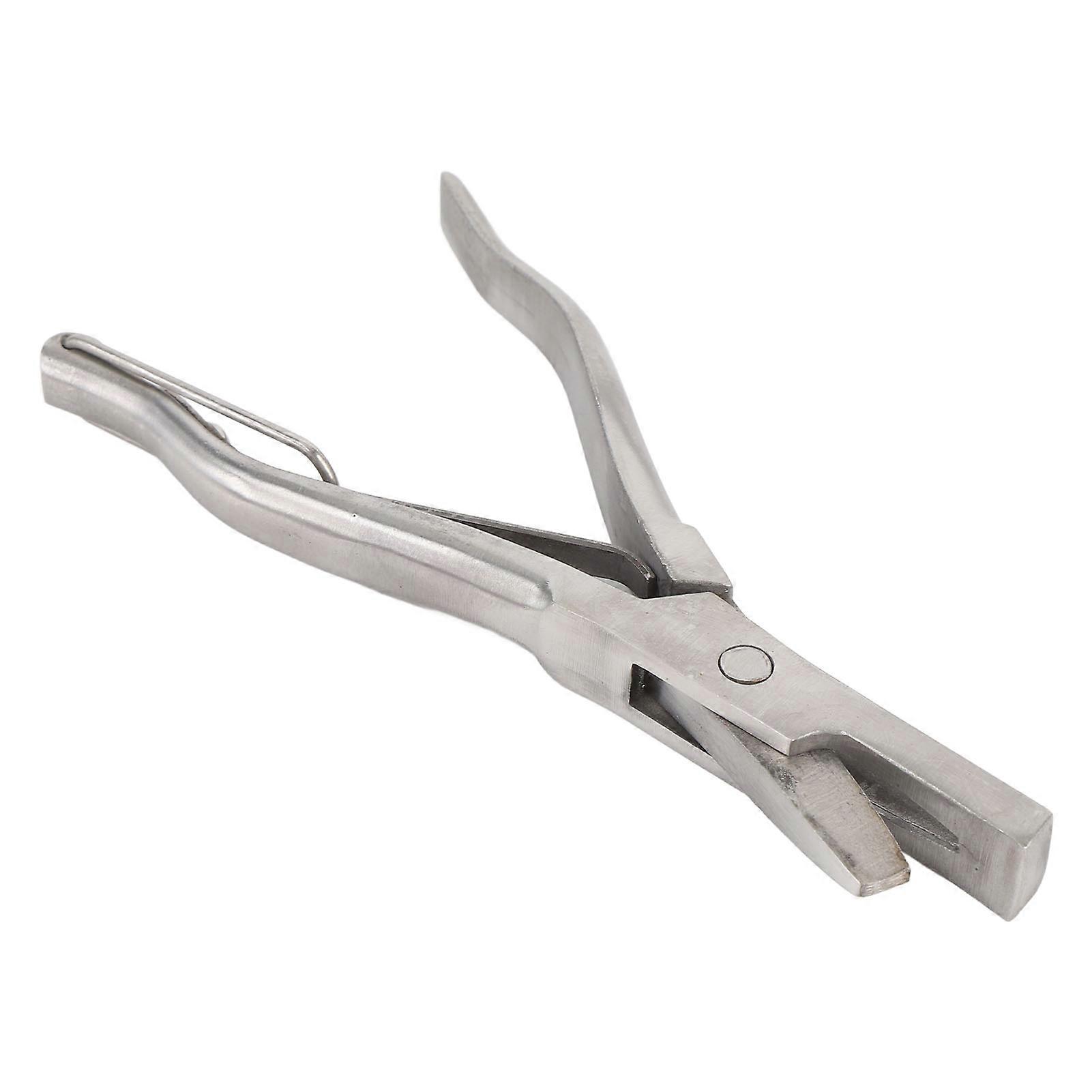 Stainless Steel Animal Ear Tag Pliers U Shape Notcher 191g