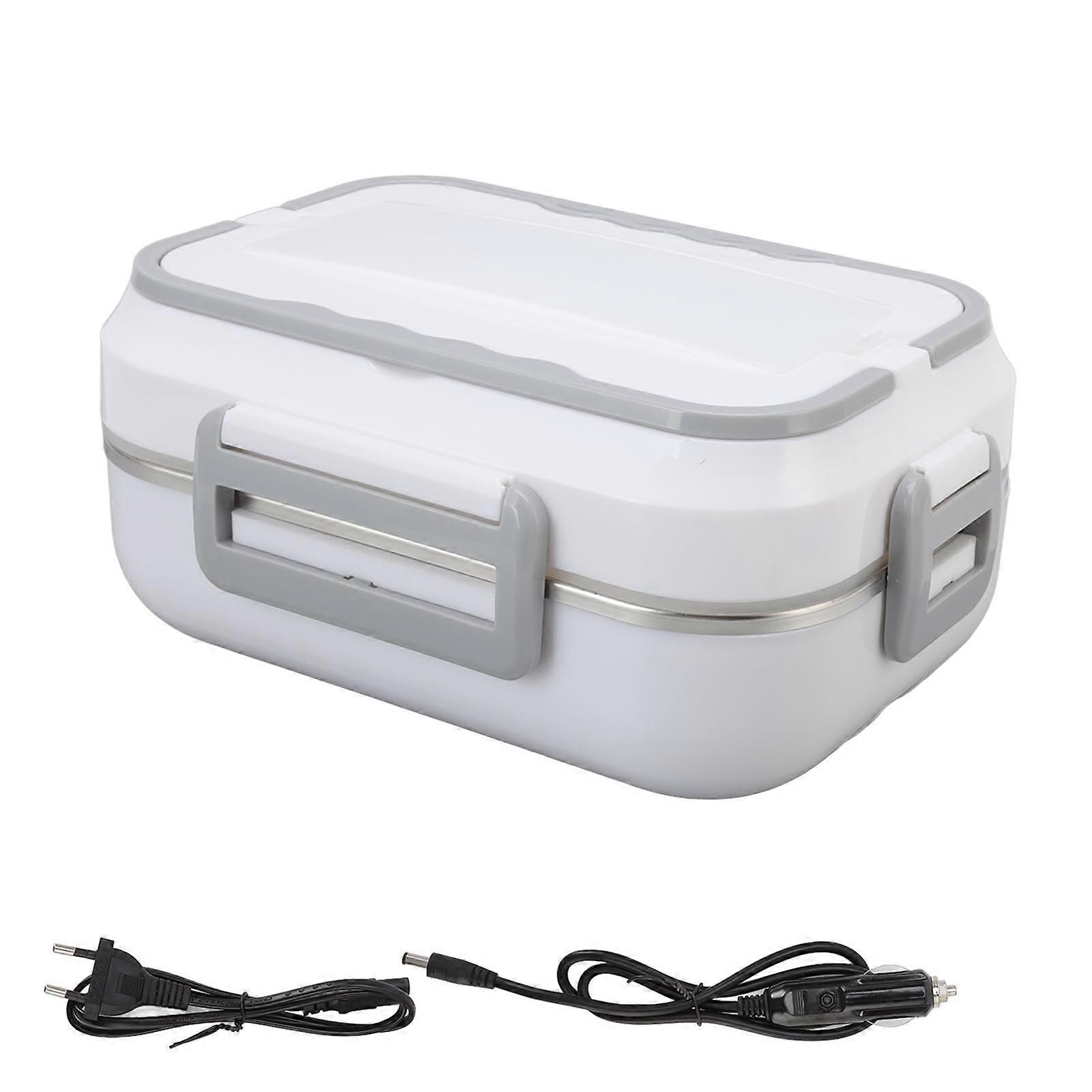 1,5 l Wärmeisolierung Heizung Elektrisches Heimauto Dual-Use-Edelstahl-Liner Lunchbox Weiß