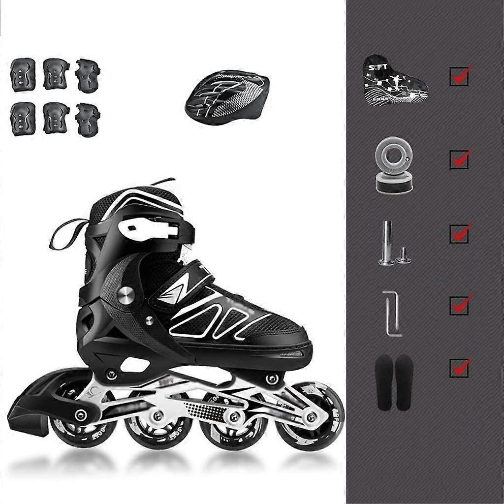 Professional Inline Skates for Kids
Children's Inline Roller Skates
Rollerblades Carbon Kids' Inline Skates
Adjustable Shoe Size (Color: S)