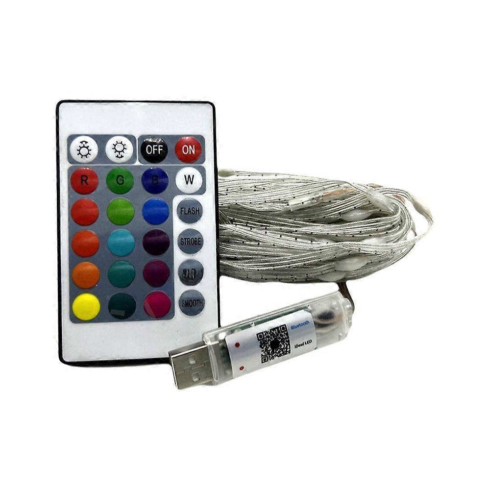 5v Magic color leather line light LED waterproof double control horse running water light string USB remote control atmosphere light suit