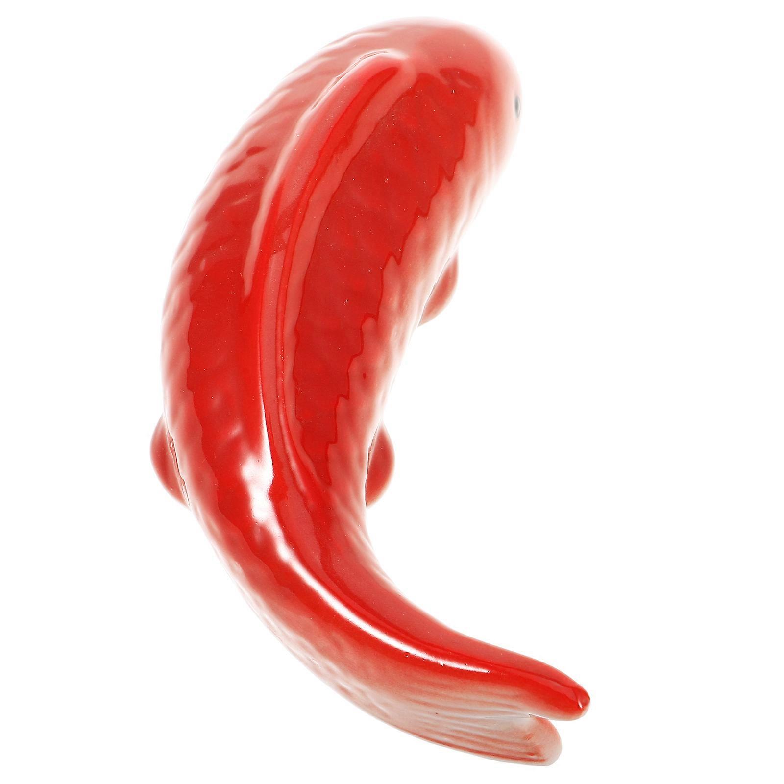 Aquarium Fish Ornaments Ceramic Floating Fish Craft Fish Tank Ornaments .00X5.00X4.50CM Visual Effect Enhancement 1Pack