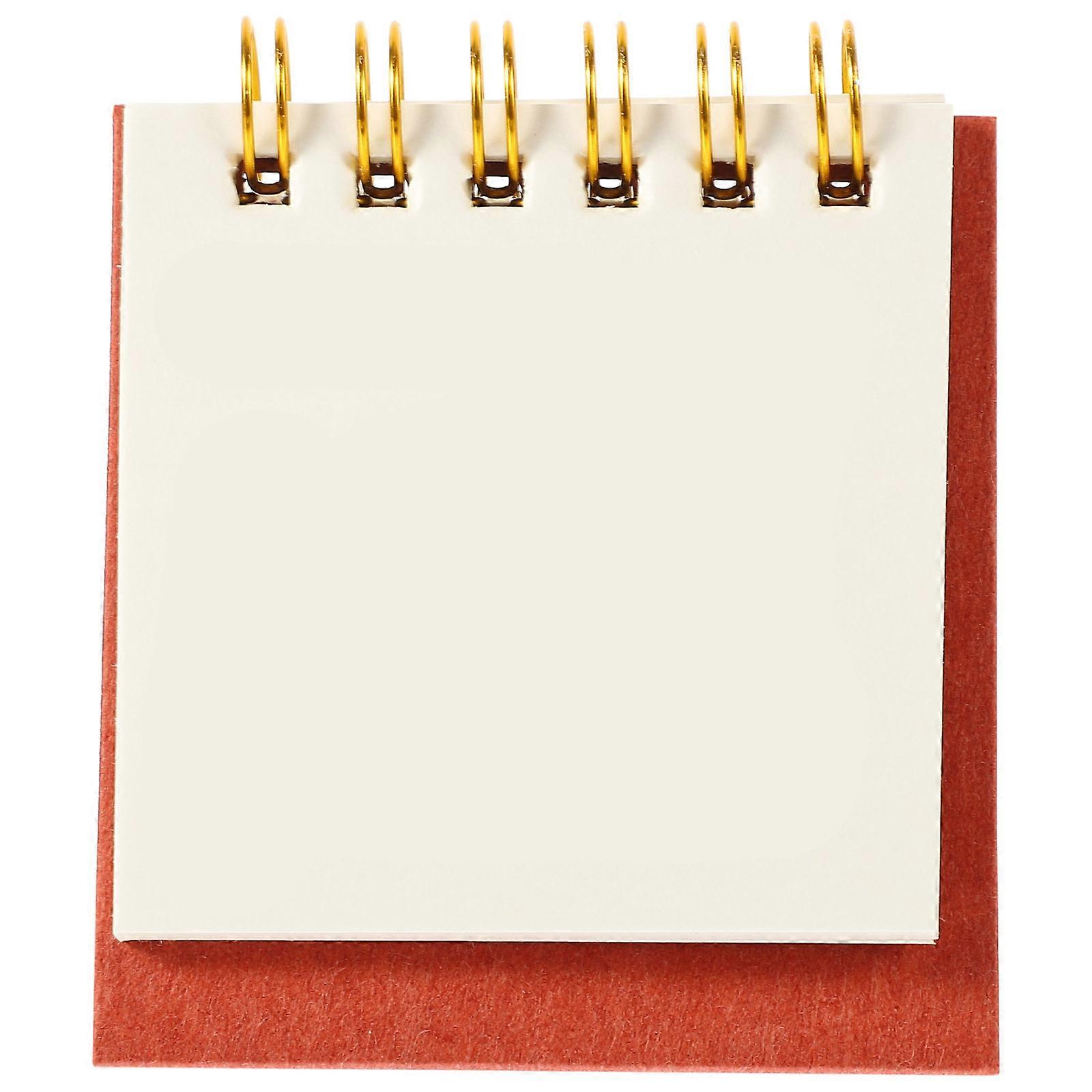 Small Calendars Daily Desk Calendar Rectangular Red 9X6.5CM Monthly Planning 1Set