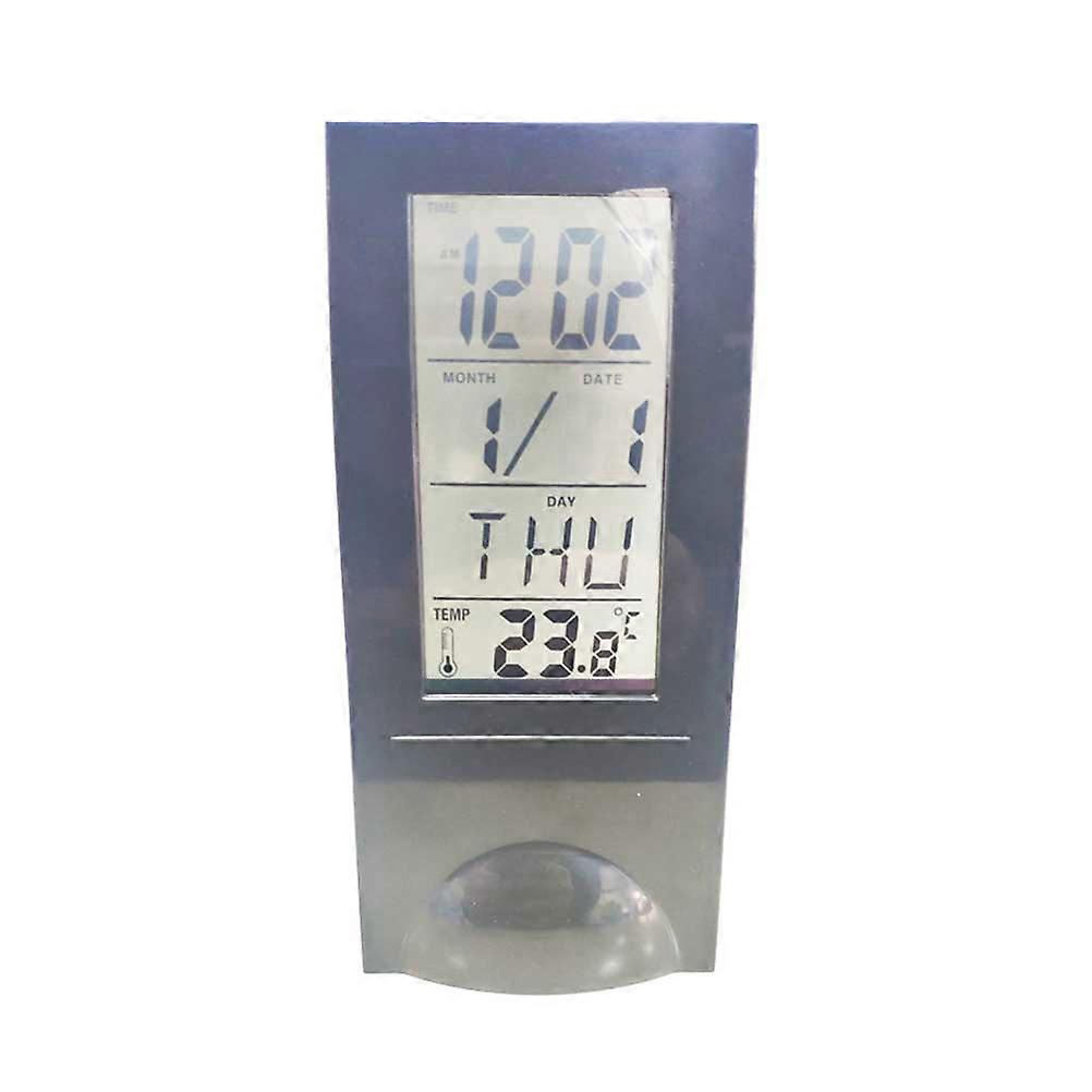 Digital Calendar Alarm Clock Electronic Calendar for Home Office Use Black Small Size Time Display Indoor Temperature