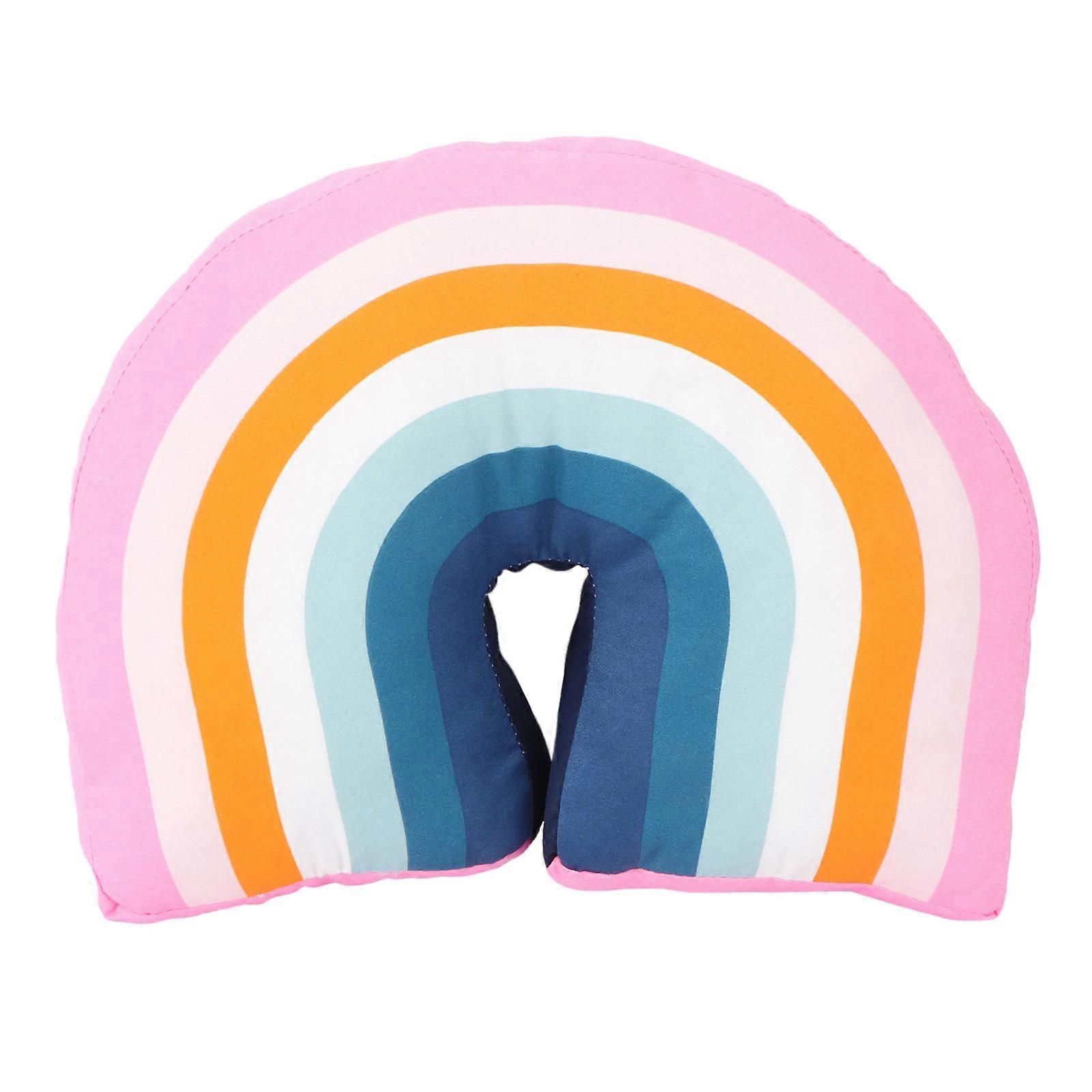 Pillow for Kids Room Rainbow Shaped Pillow Stuffed Toy Assorted Sofa Office Decor 35x25x10cm 1Pack